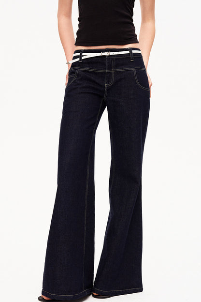 A Pose Retro Flared Jeans