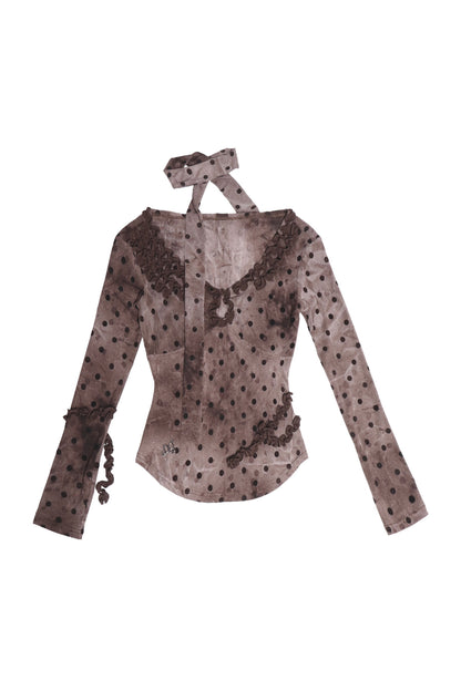 Polka Dot Long Sleeve Shirt