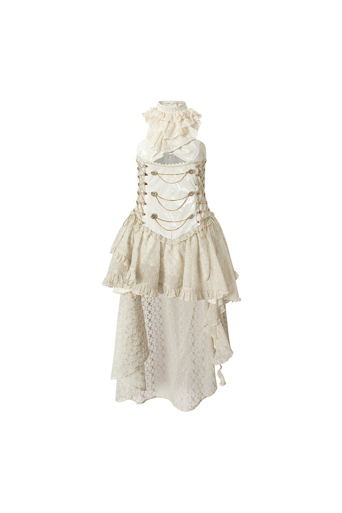 Victorian Lace Asymmetrical Dress Set-Up