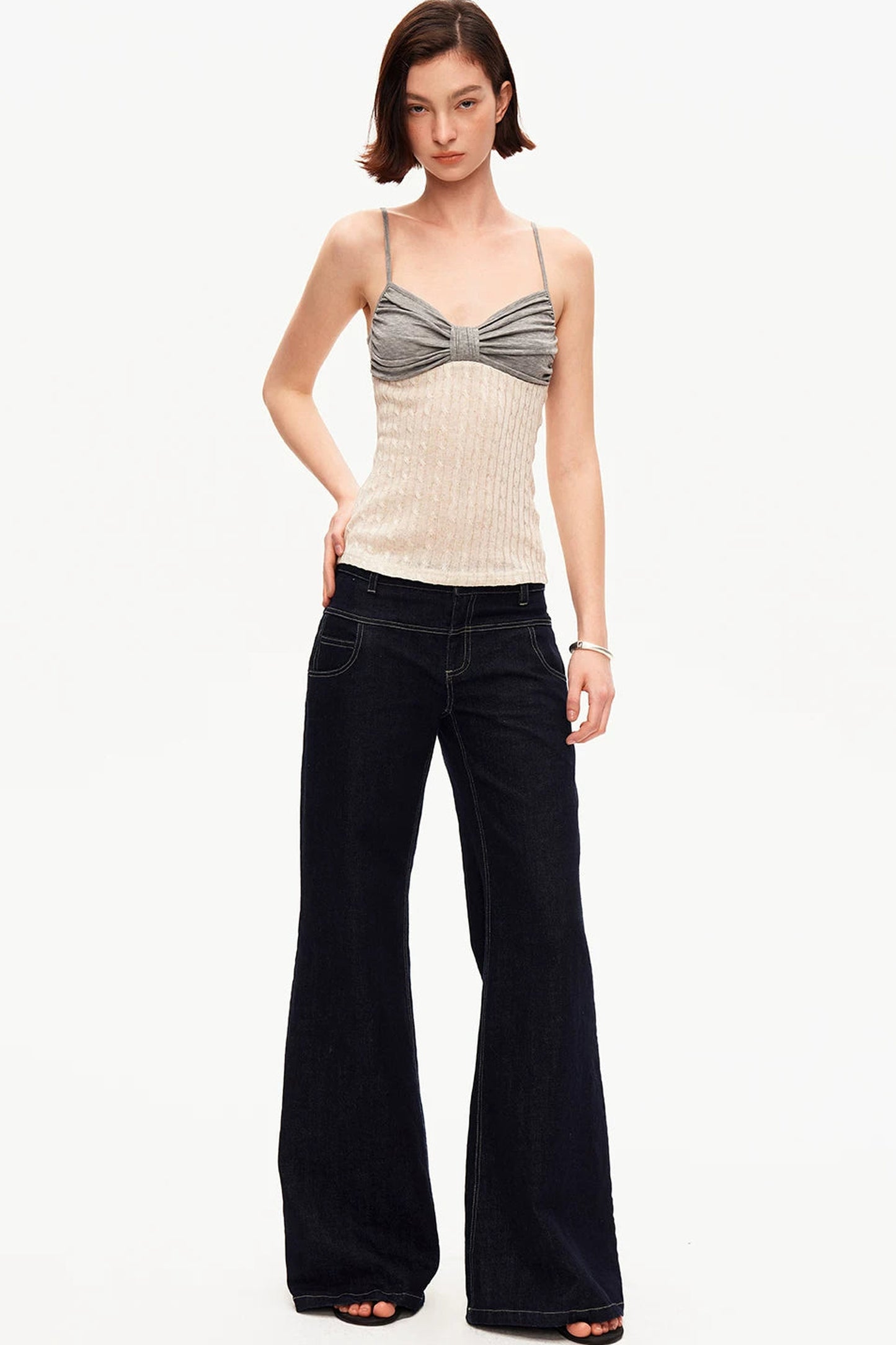 A Pose Retro Flared Jeans