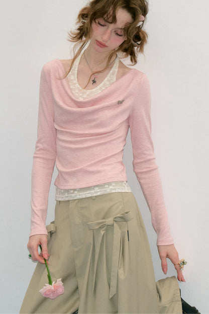 Mist Flutter Knit Top