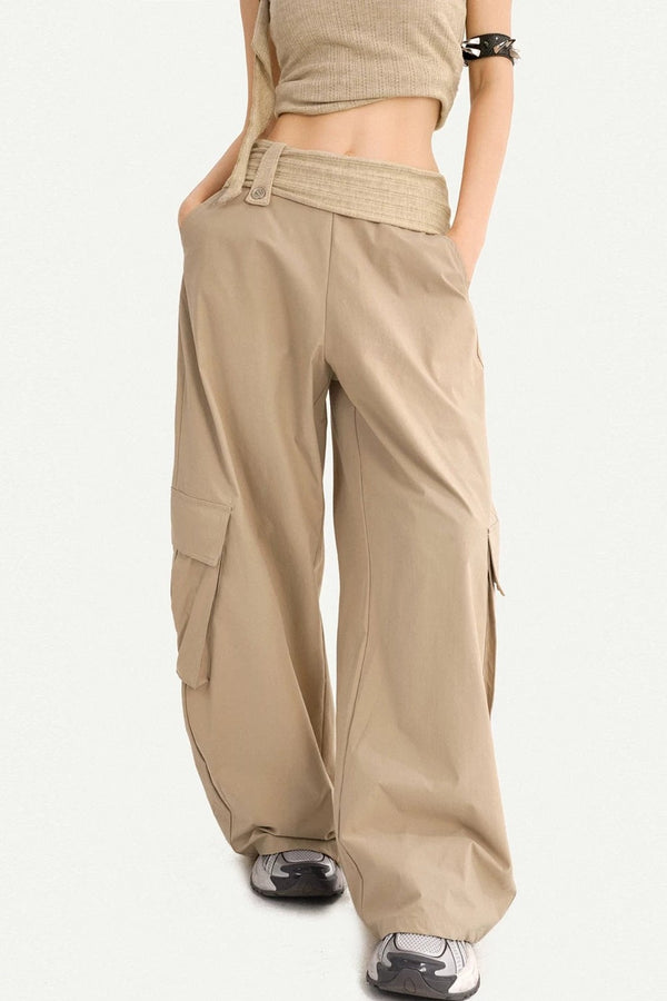High-Waisted Cargo Pants
