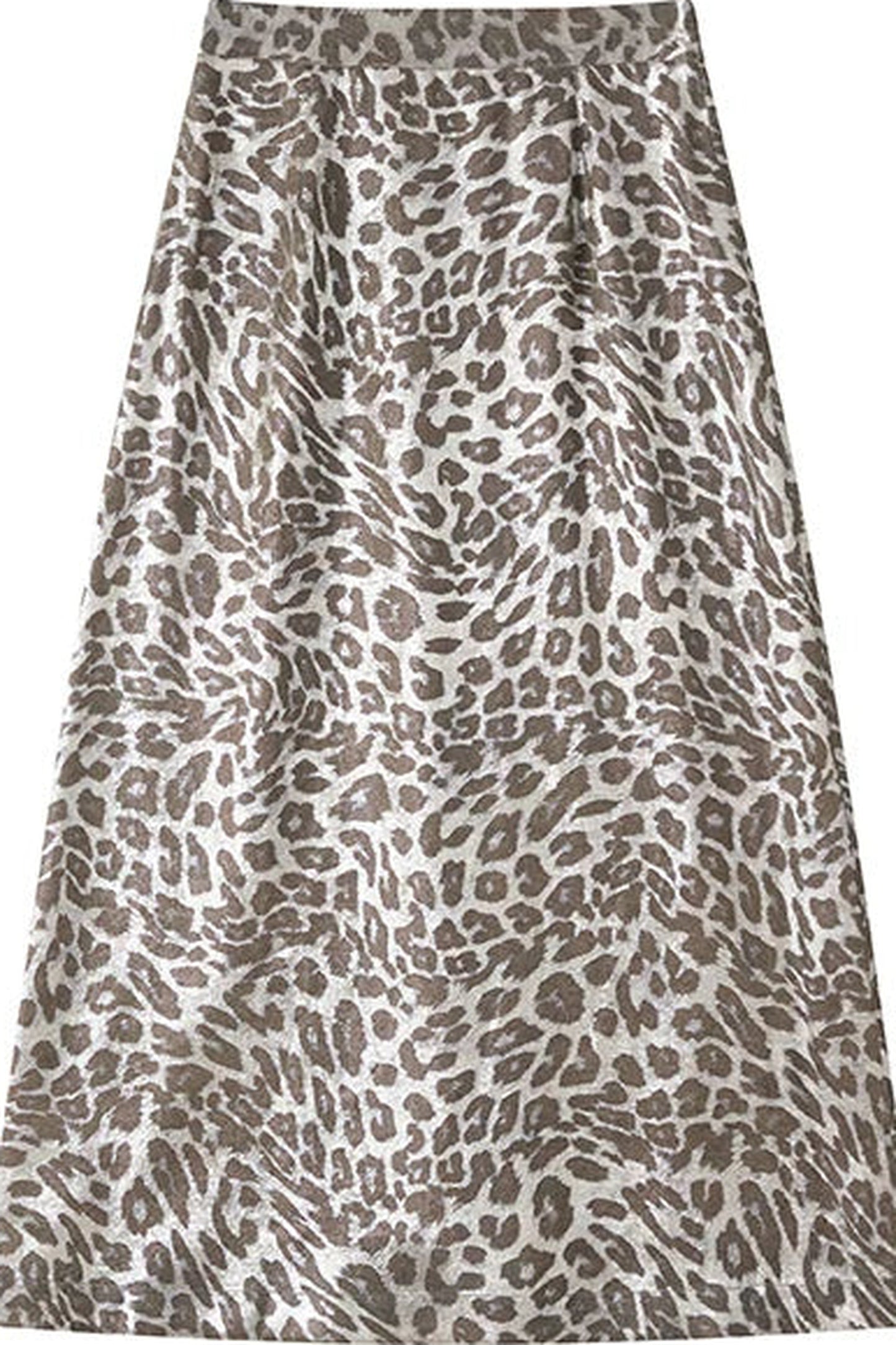 Retro Leopard A-Line Skirt