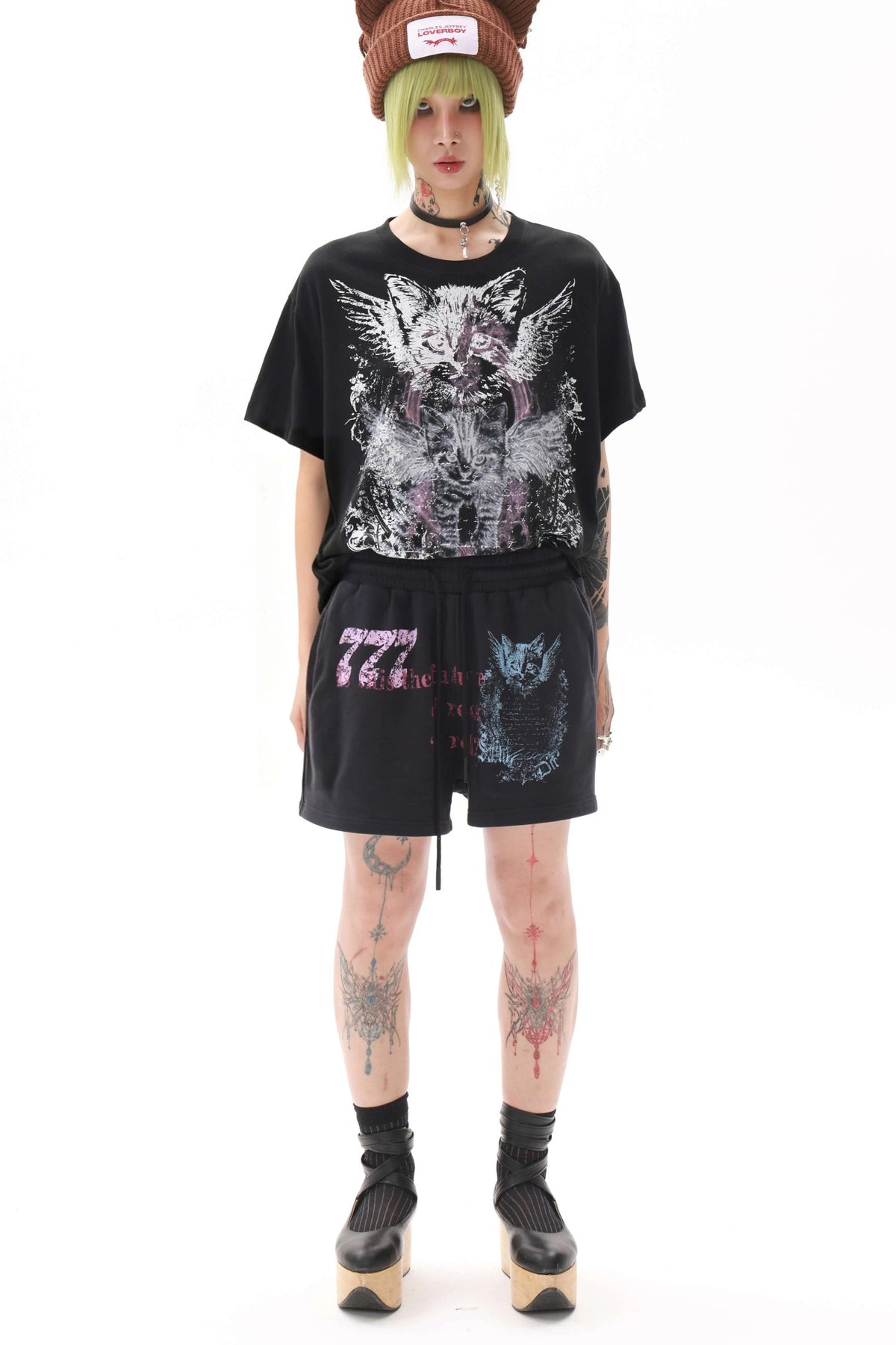 Original Print Loose Shorts