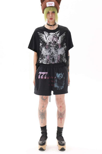 Original Print Loose Shorts