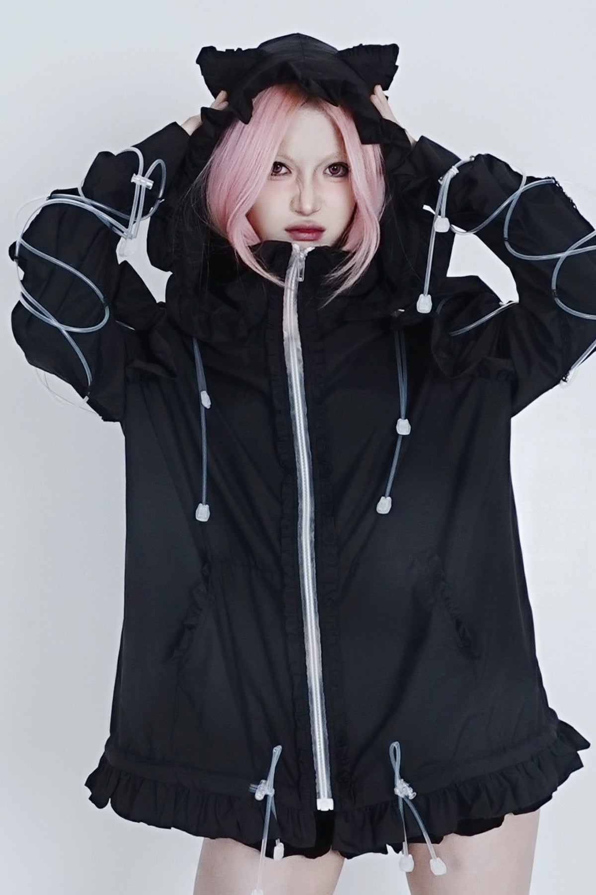 Cat Ear Ruffle Sun Jacket