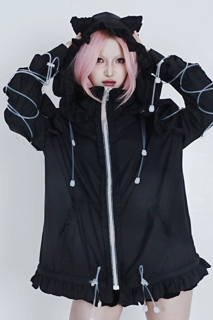 Cat Ear Ruffle Sun Jacket