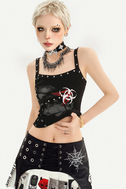 Studded Graffiti Camisole