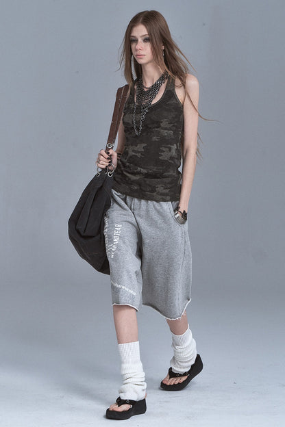 Silver Letter Terry Sweatpants