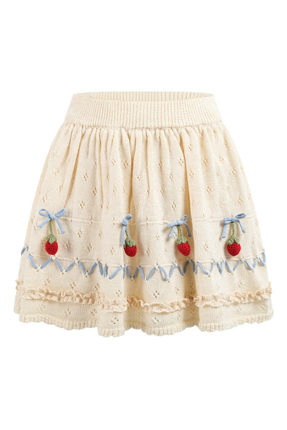 Christmas Berry Knitted Cardigan and Dress Set-Up