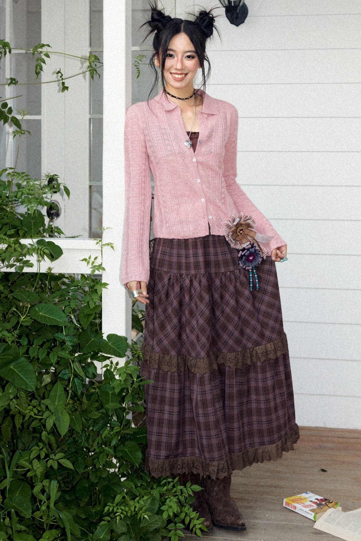Lightweight Hollow Knit Cardigan