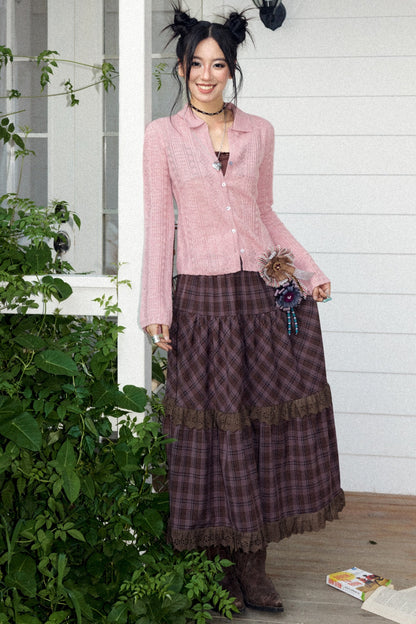 Lightweight Hollow Knit Cardigan