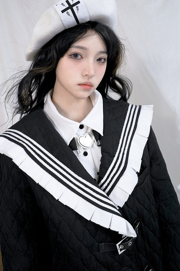 Cross Rose Wool Beret