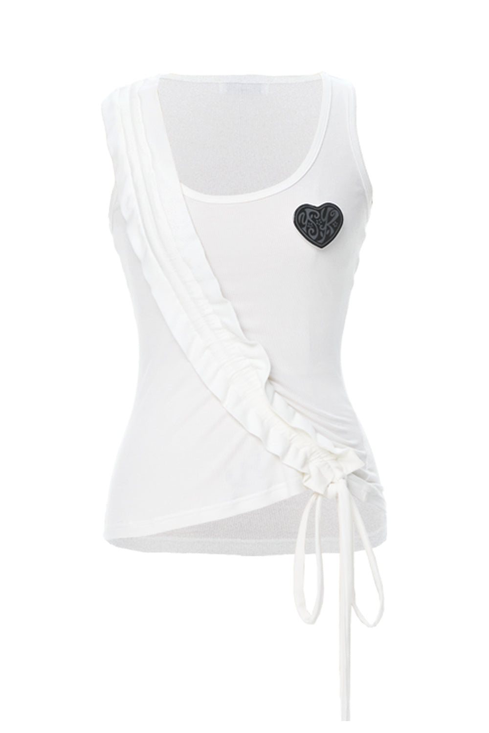 Gilet in maglia con pizzo blu navy