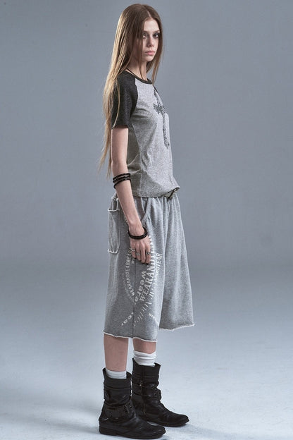 Silver Letter Terry Sweatpants