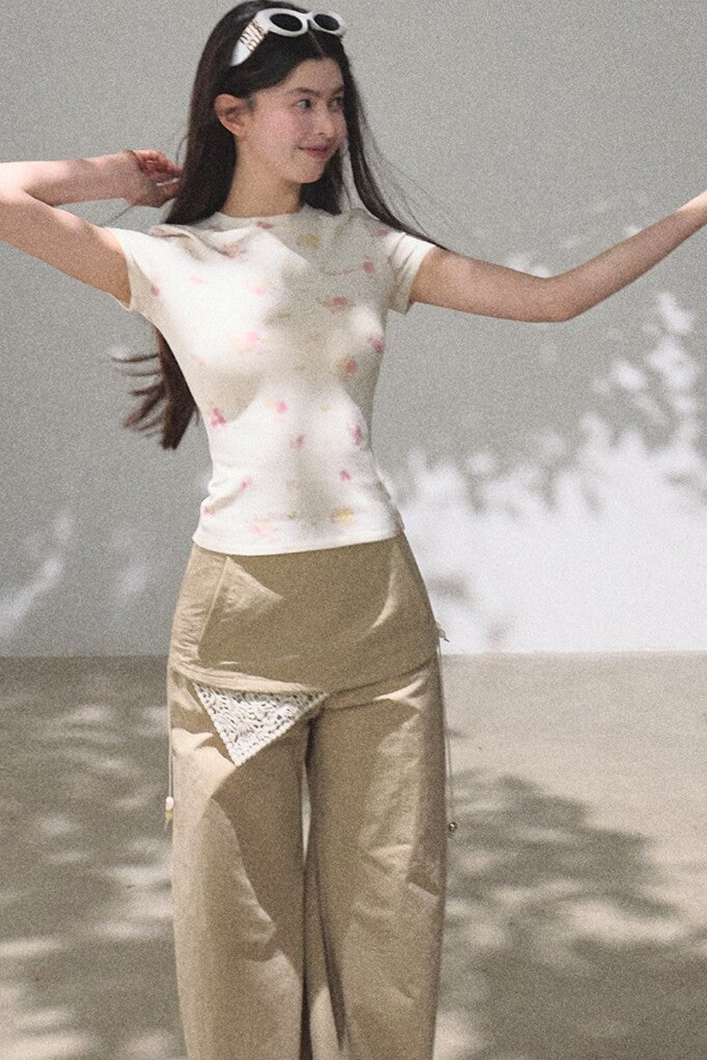 Printed Short Sleeve Top