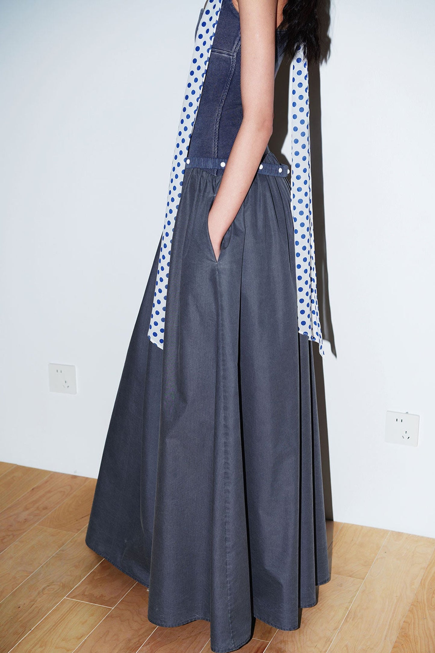 Distressed Washed Cotton Dress
