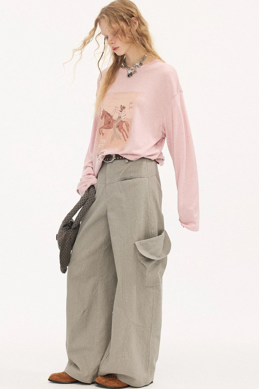 Vintage Washed Pocket Cargo Pants