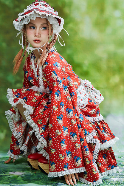 Showa Retro Lolita Half Skirt