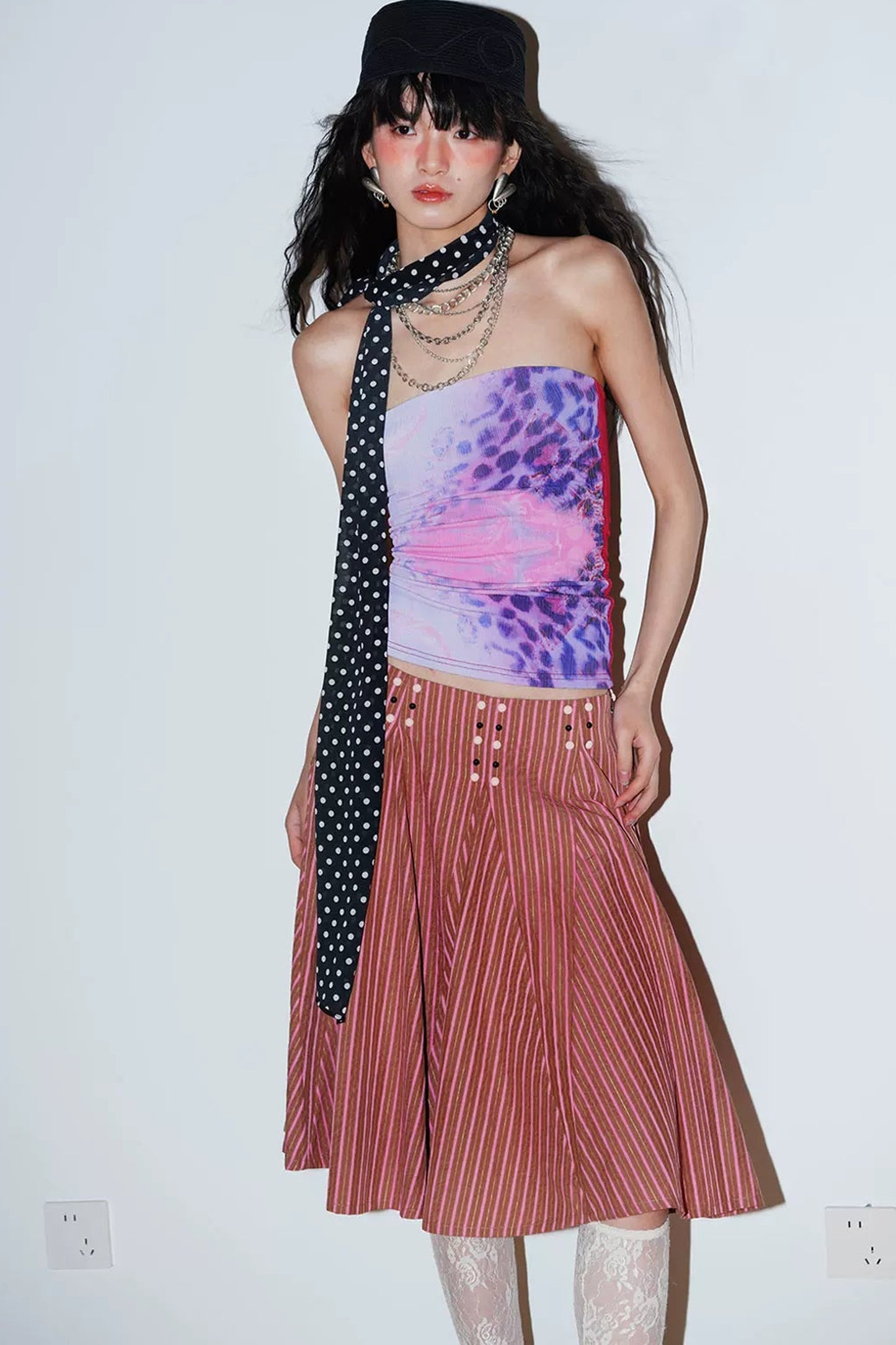 Retro Leopard Print Tube Top