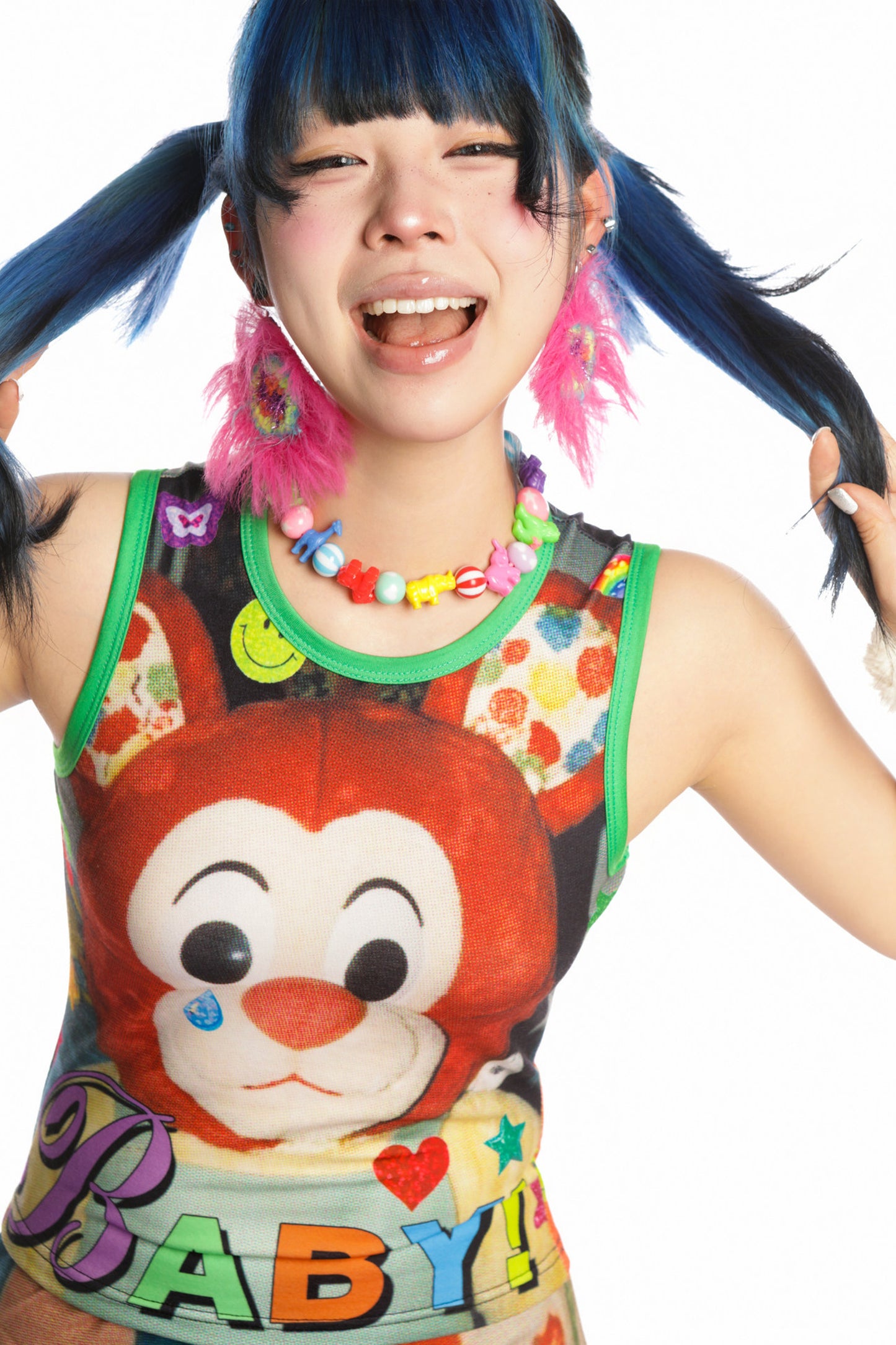 Y2K Devil Cat Print Sleeveless Tank Top