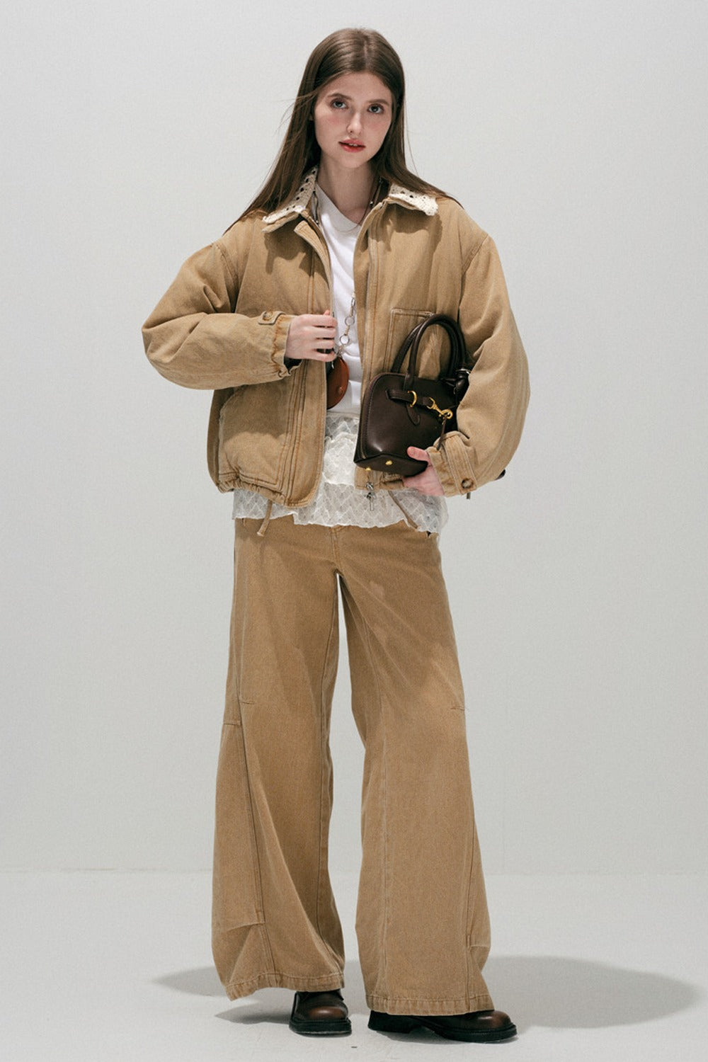 Detachable Hood Parka Jacket