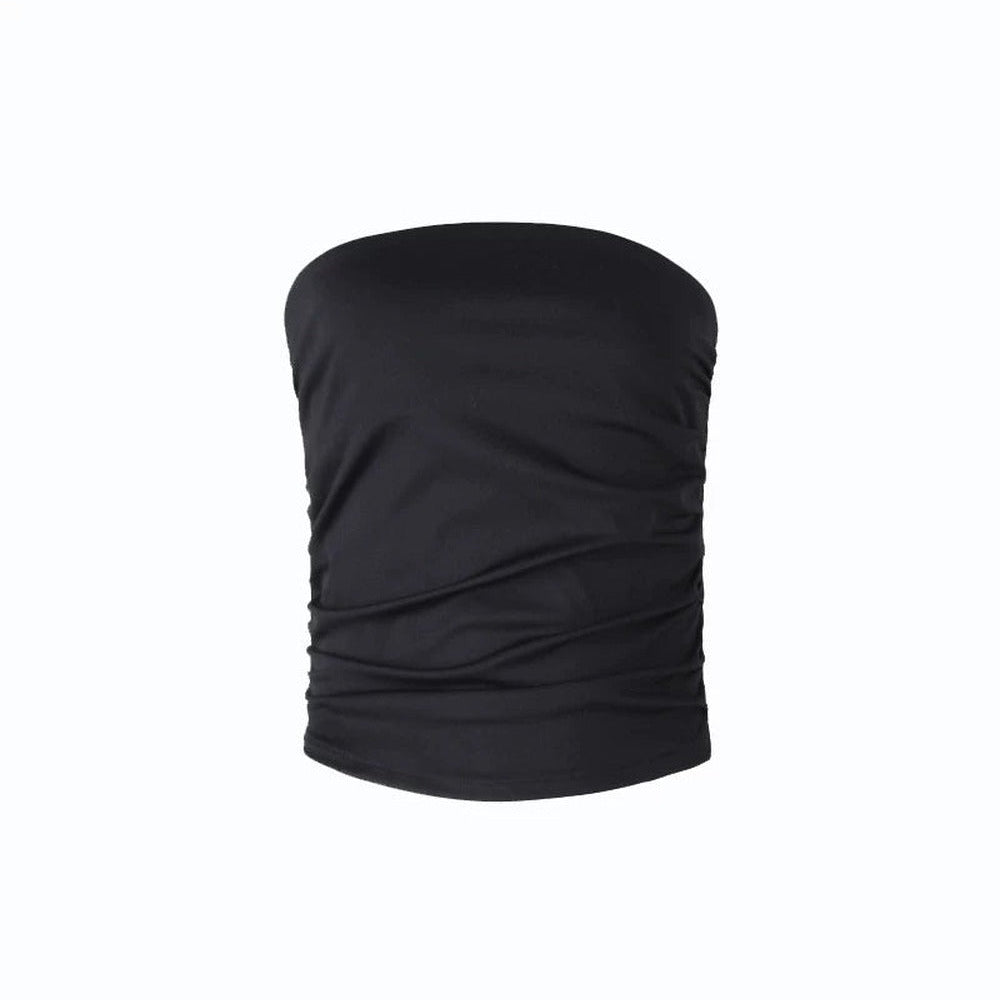 Elastic Pleated Tube Top