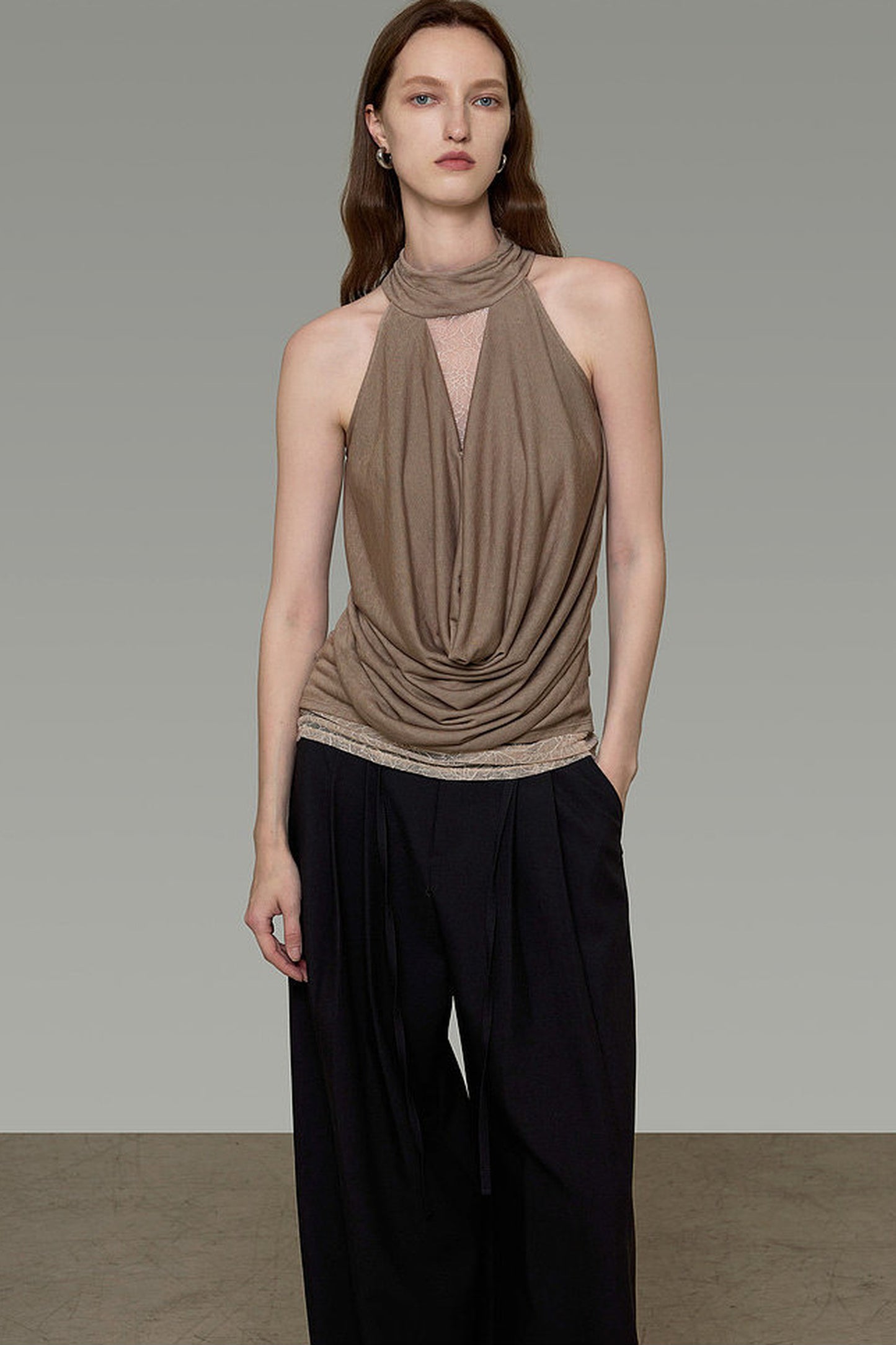Draped Halter Top