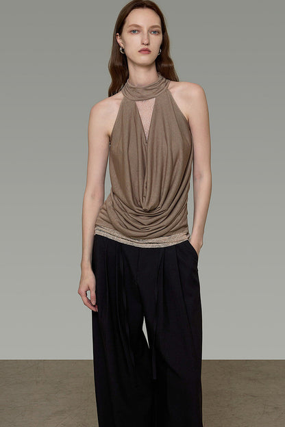 Draped Halter Top