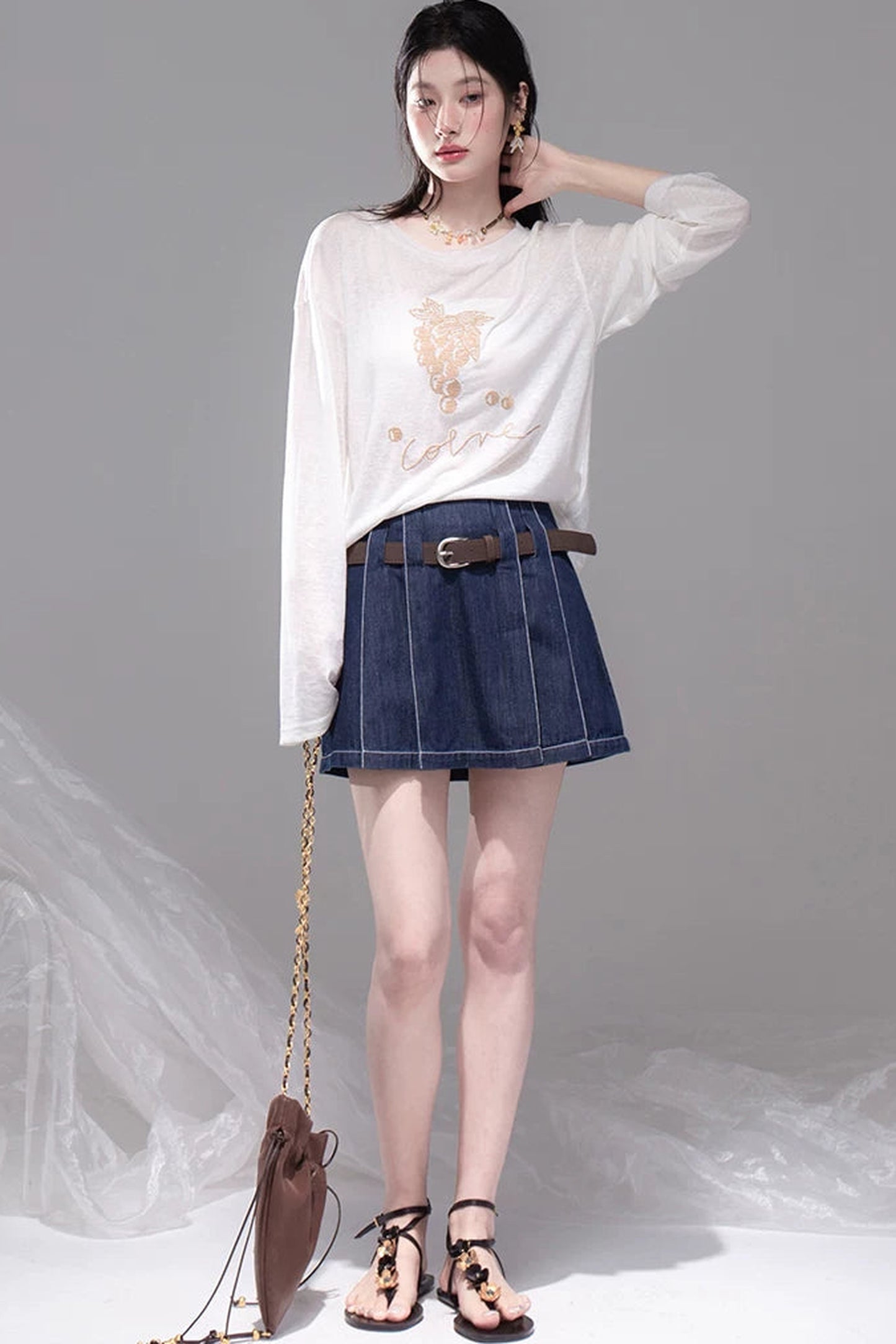 Cool Cream Lyocell Blouse