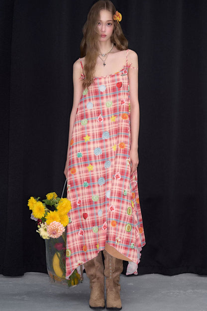 Sweet Dreams Plaid Fun Print Dress
