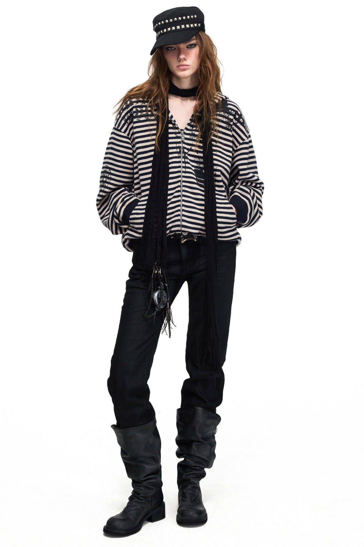 Matte Waxed Straight-Leg Jeans