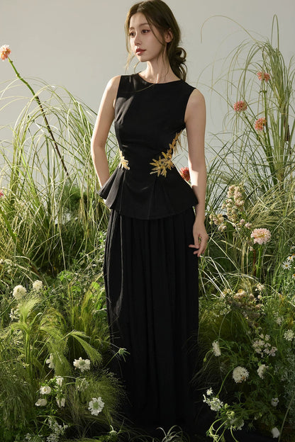 Golden Bamboo Sleeveless Top