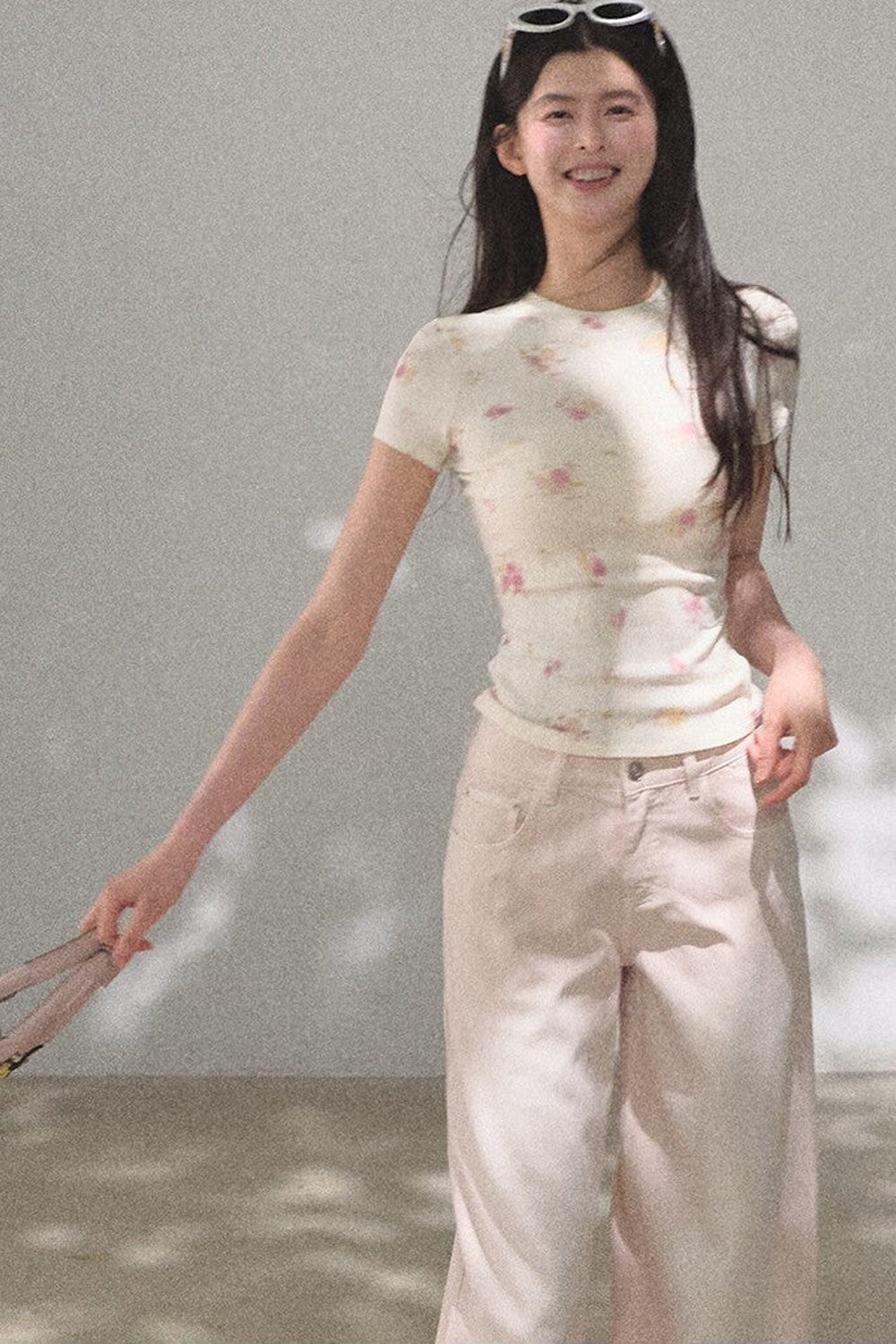 Printed Short Sleeve Top