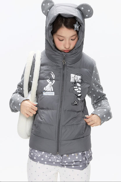 Bear Ears White Duck Down Jacket
