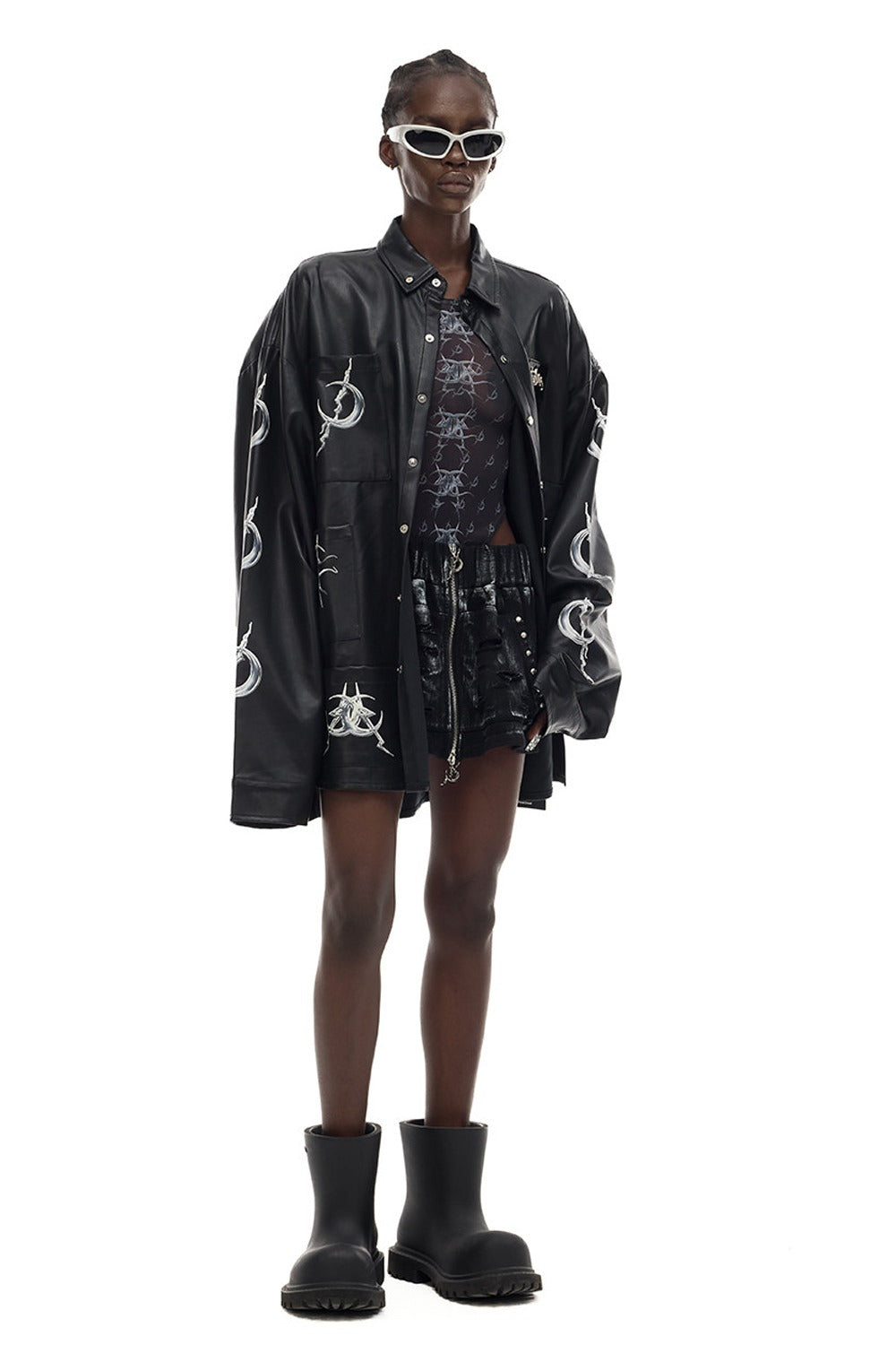 Y2K Punk See-Through Mesh Base Layer
