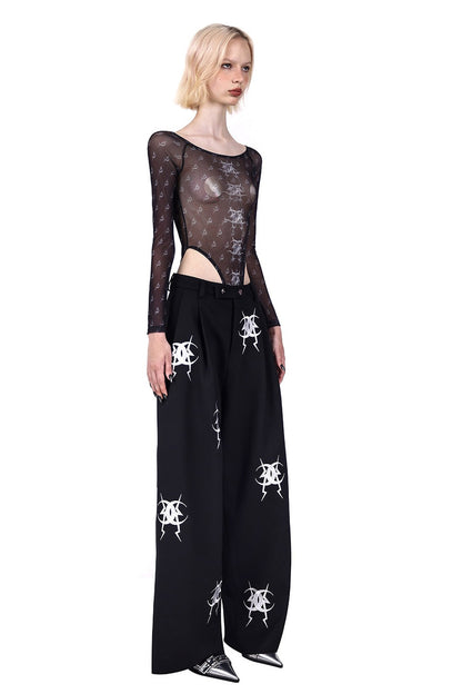 Embroidered Loose Pants