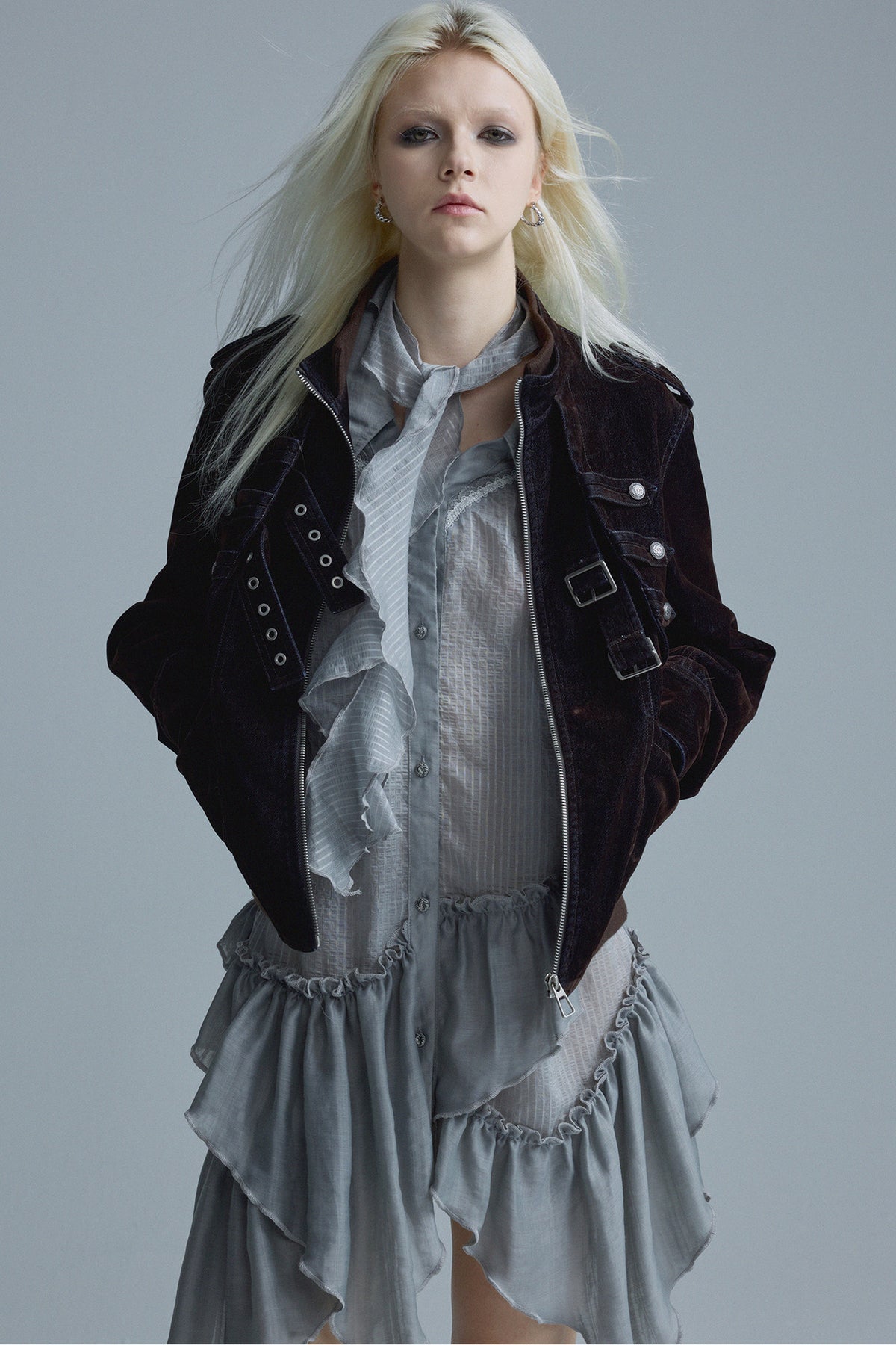 Short Matte Velvet Jacket