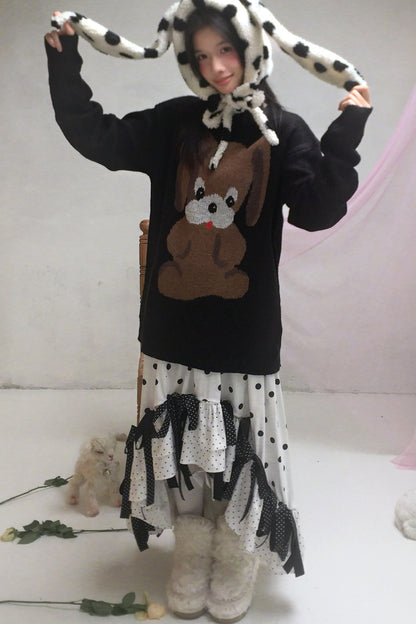 Maglione da fiaba con cucciolo