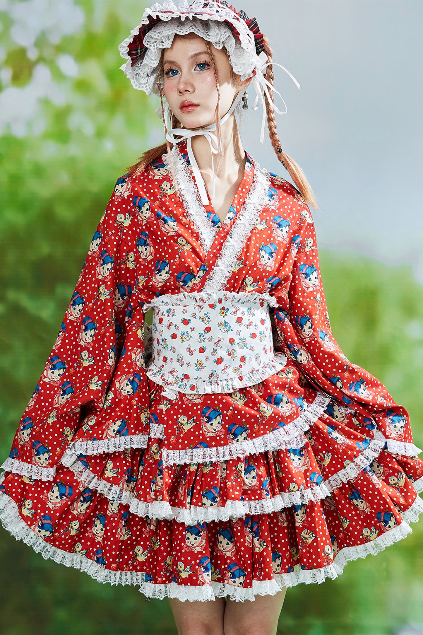 Showa Retro Lolita Half Skirt