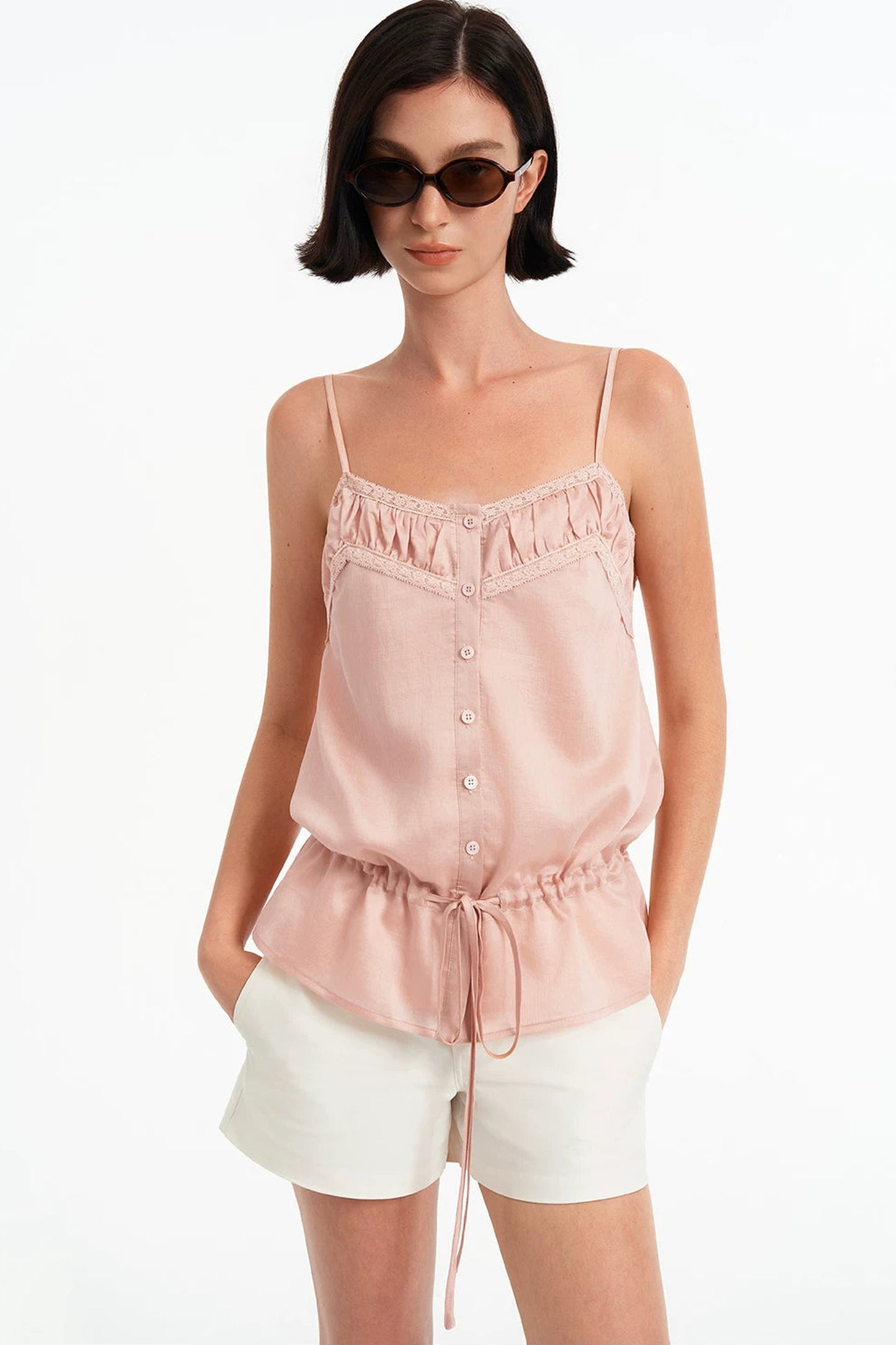 Tencel Lace Patchwork Camisole