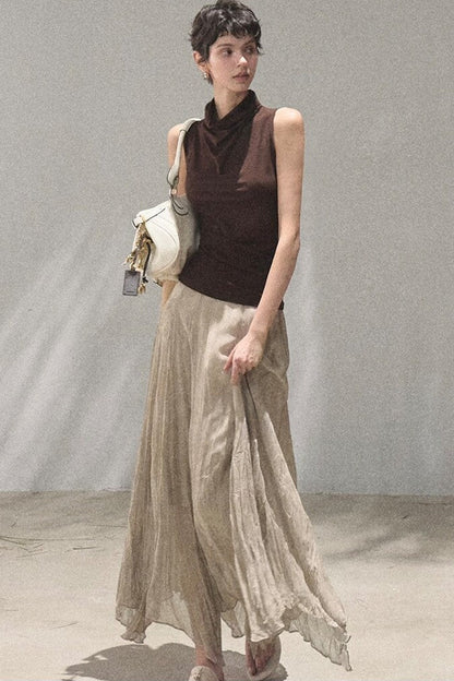 Bohemian Paisley Draped Skirt