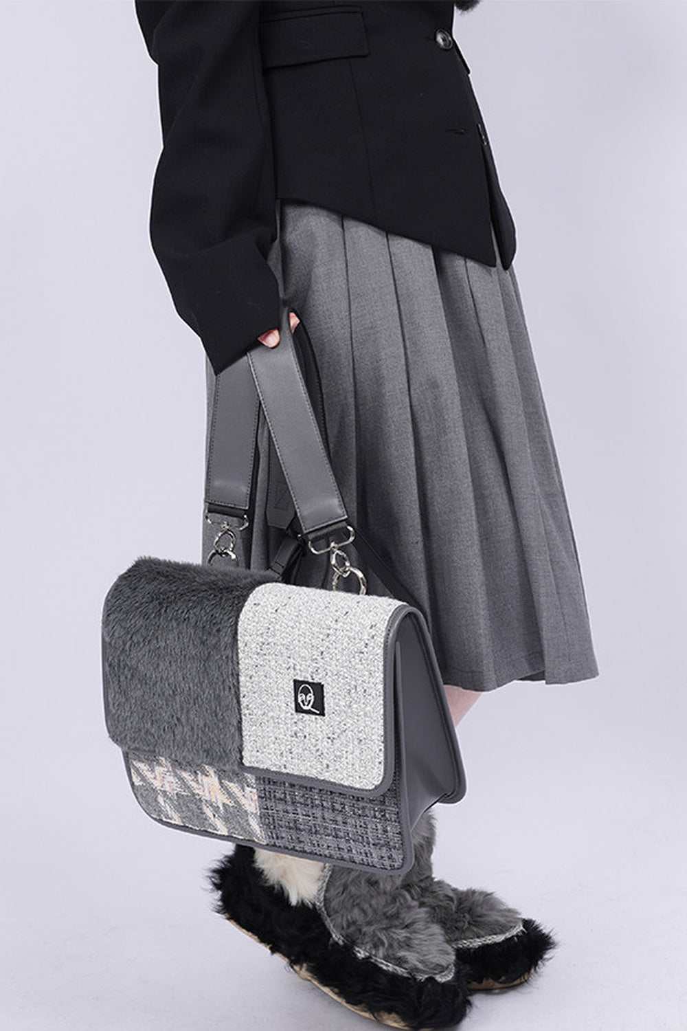 Y2K Color-Blocking Crossbody Bag
