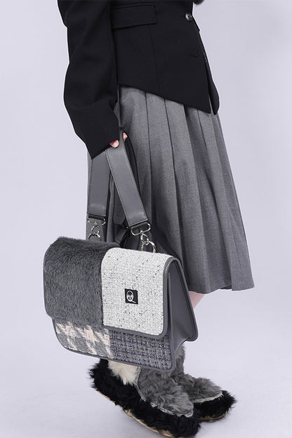 Y2K Color-Blocking Crossbody Bag