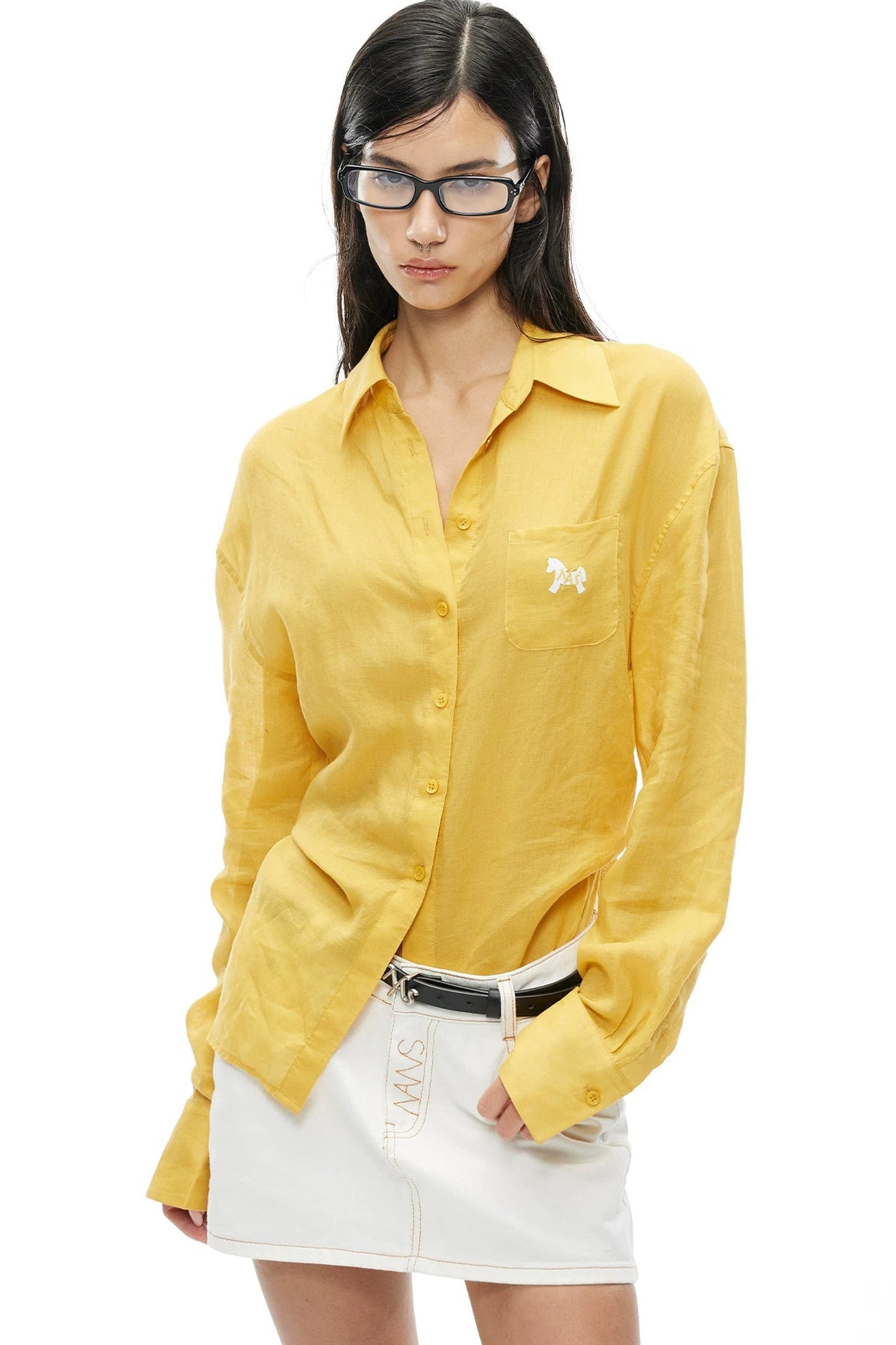 Tencel Pony Print Blouse