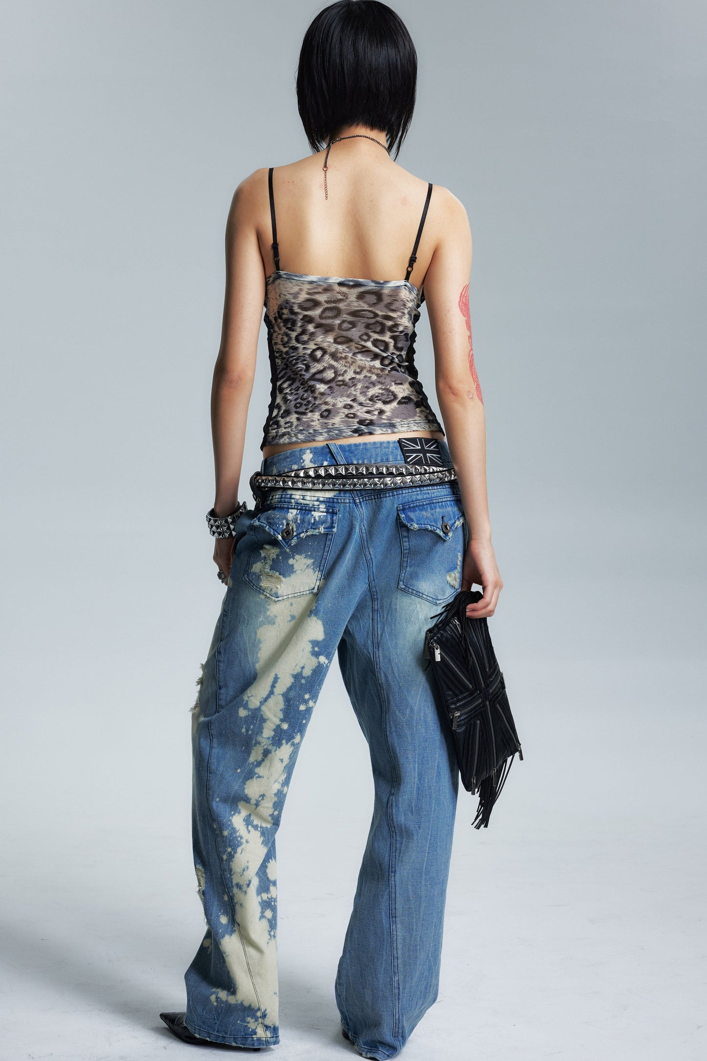 Leopard Print Mesh Camisole