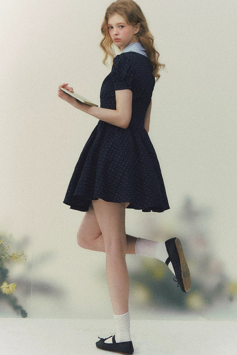 Robe Princesse Rétro à Pois