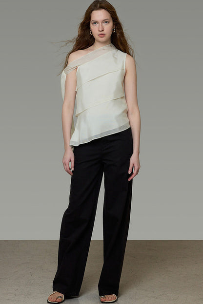 Ribbon Off-Shoulder Blouse