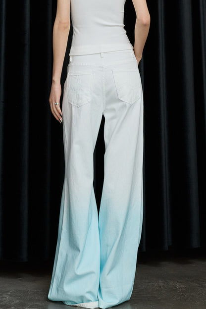 Gradient Wide-Leg Jeans