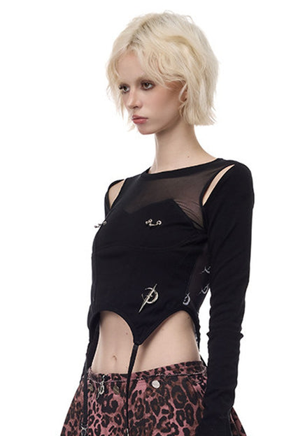 Electric Moon Mesh T-Shirt